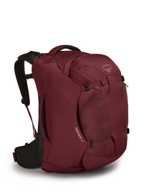Osprey Fairview 55 Travel Backpack, Zircon Red