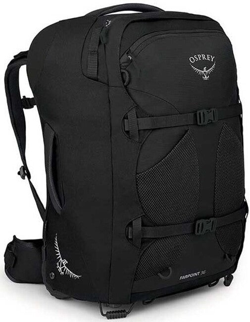 Osprey Farpoint Wheels 36 II Rolling Travel Bag, Black