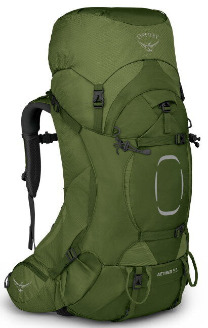 OSPREY turistický batoh AETHER 55 II, garlic mustard green