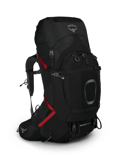 Osprey Aether Plus 60 Hiking Backpack, Black
