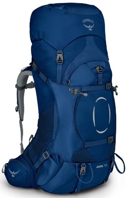 Osprey Ariel 55 II Hiking Backpack, Ceramic Blue