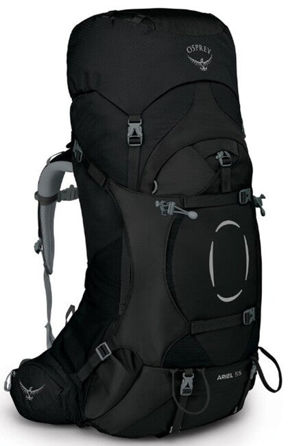 Osprey Ariel 55 II Hiking Backpack, Black