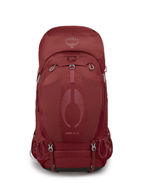 OSPREY turistický batoh AURA AG 65, berry sorbet red