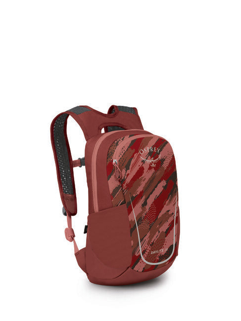 OSPREY Daylite Jr Daypack, Brush Strokes Print/Red Canyon