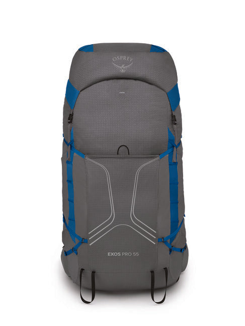 OSPREY turistický batoh EXOS PRO 55, dale grey/agam blue