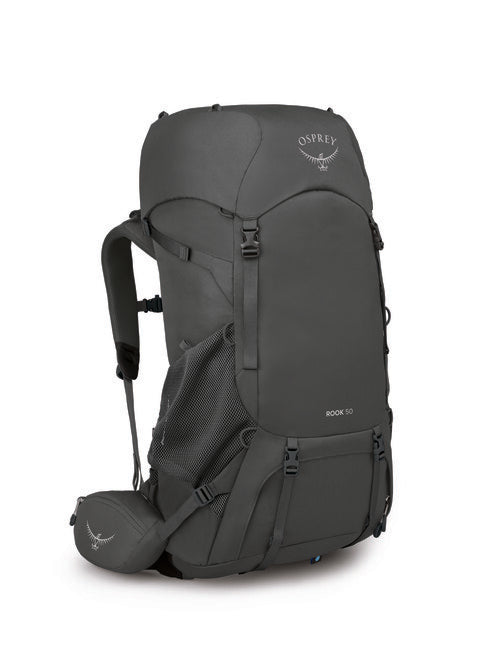 OSPREY turistický batoh ROOK 50, dark charcoal/silver lining