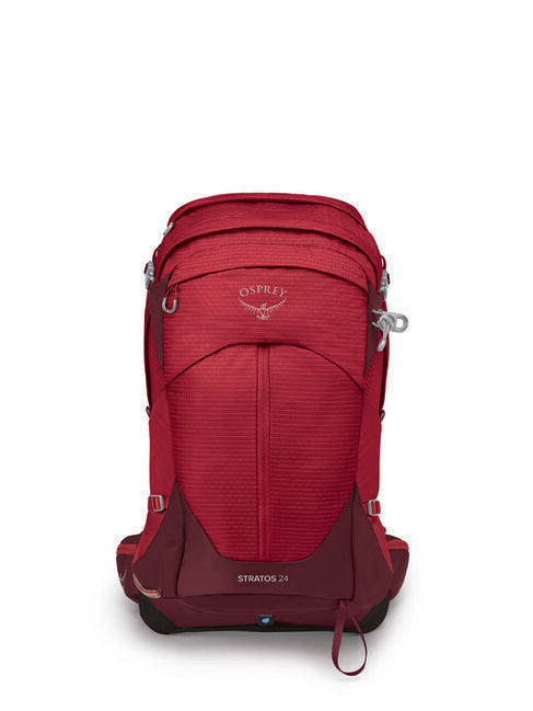 Osprey Stratos 24 Hiking Backpack, Poinsettia Red