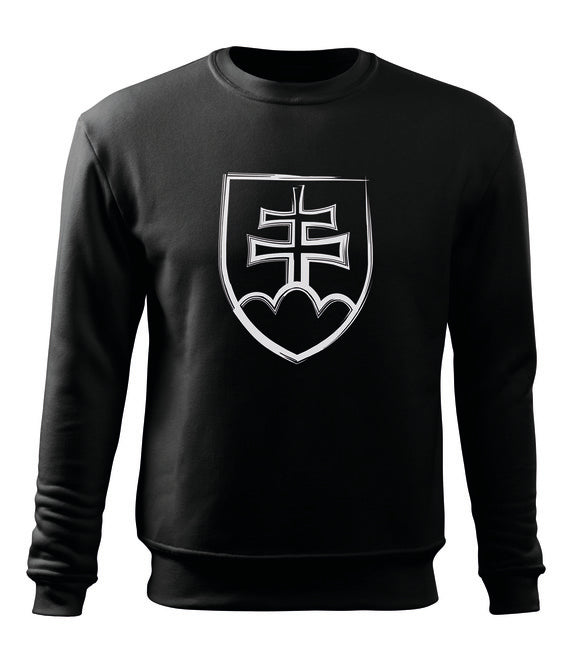 DRAGOWA Slovak Emblem Men's Hoodie 300 g/m², White