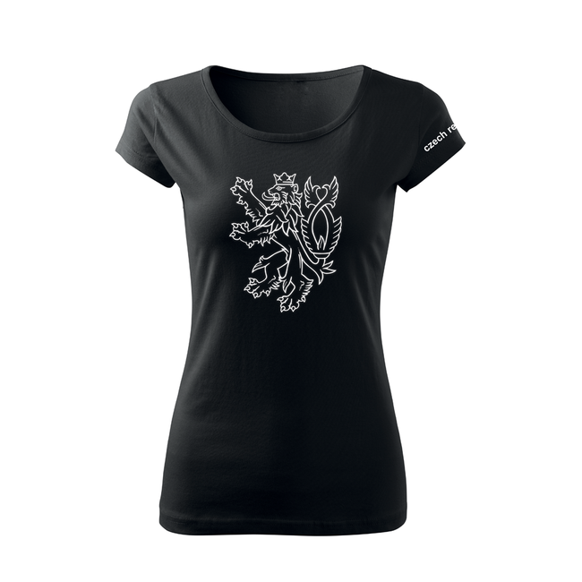 DRAGOWA Czech Lion Women's Short T-Shirt