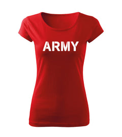 DRAGOWA γυναικείο μπλουζάκι army 150 g/m², κόκκινο