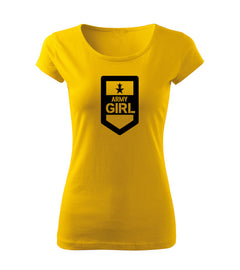 DRAGOWA ženska majica army girl 150 g/m², rumena