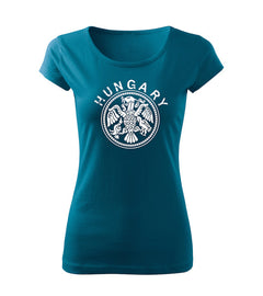 DRAGOWA women's t-shirt Hungary 150 g/m², petrol blue