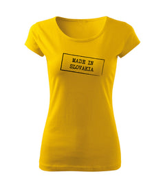 DRAGOWA women's t-shirt Made in Slovakia 150 g/m², yellow