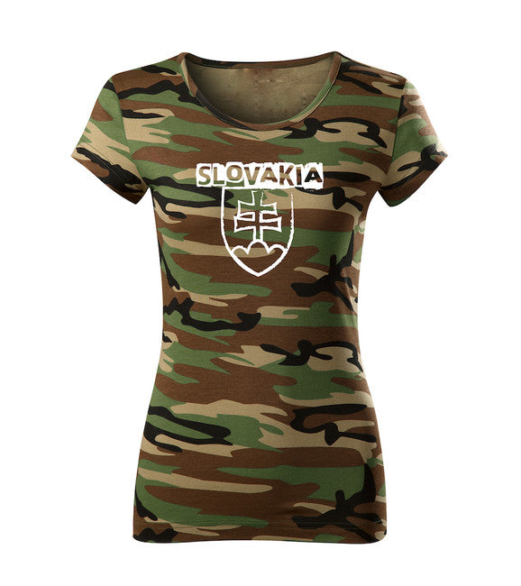 DRAGOWA Women's Slovak Emblem with Text T-Shirt