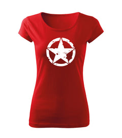 DRAGOWA women's t-shirt star 150 g/m², red