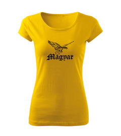 DRAGOWA women's t-shirt Turul bird 150 g/m², yellow