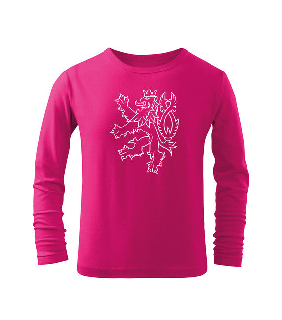 DRAGOWA Long Sleeve Czech Lion Children's T-Shirt