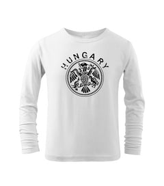 DRAGOWA kids' long-sleeve t-shirt Hungary, white