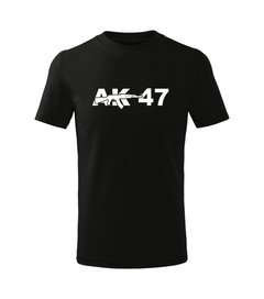 DRAGOWA kids' short-sleeve t-shirt AK-47, black
