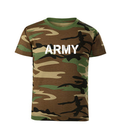 DRAGOWA kids' short-sleeve t-shirt army, camo