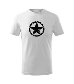 DRAGOWA kids' short-sleeve t-shirt star, white