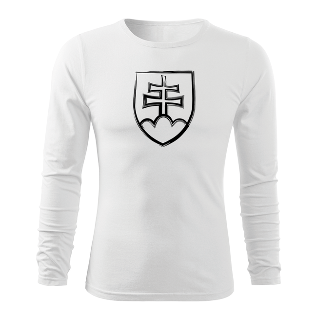 DRAGOWA Slovak Symbol Women's T-Shirt 160 g/m², Navy Blue, White