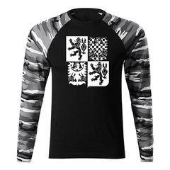 DRAGOWA Fit-T long-sleeve t-shirt large Czech emblem 160 g/m², metro