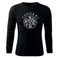 DRAGOWA Fit-T long-sleeve t-shirt Hungary 160 g/m², black