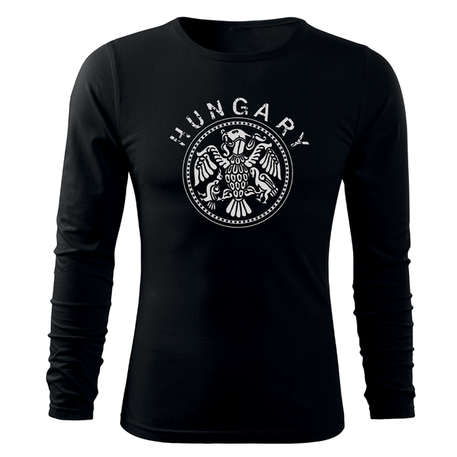 DRAGOWA Fit-T Long Sleeve T-Shirt 160g/m2, Hungary, Black