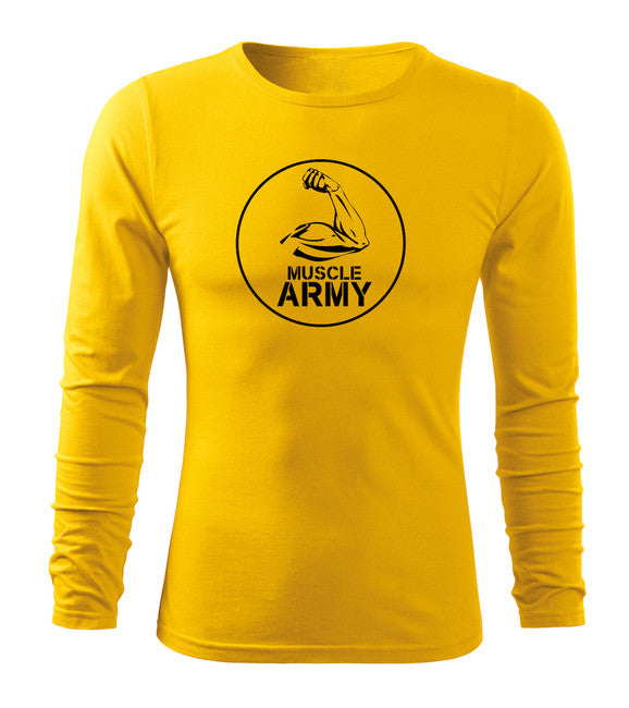 DRAGOWA Fit-T Long Sleeve T-shirt, Army Biceps