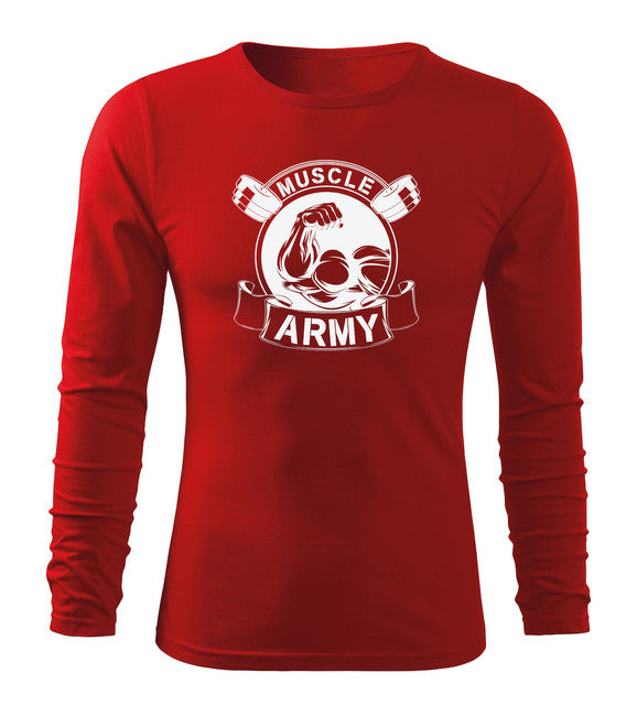 DRAGOWA Fit-T Long Sleeve T-Shirt Muscle Army Original