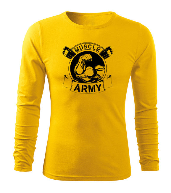 DRAGOWA Fit-T Long Sleeve T-Shirt Muscle Army Original