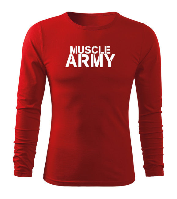 DRAGOWA Fit-T Long Sleeve T-Shirt Muscle Army