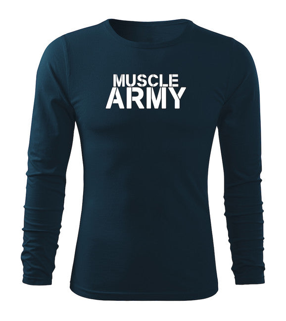 DRAGOWA Fit-T Long Sleeve T-Shirt Muscle Army