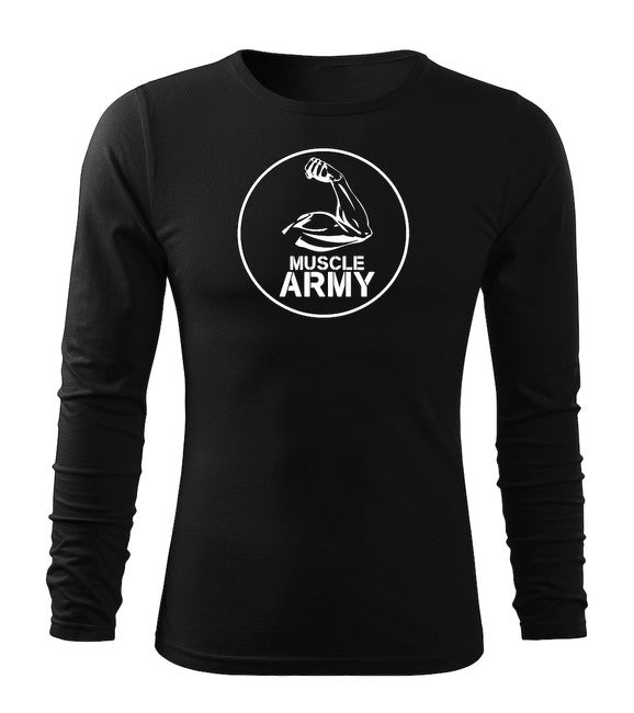 DRAGOWA Fit-T Long Sleeve T-Shirt, Army Biceps
