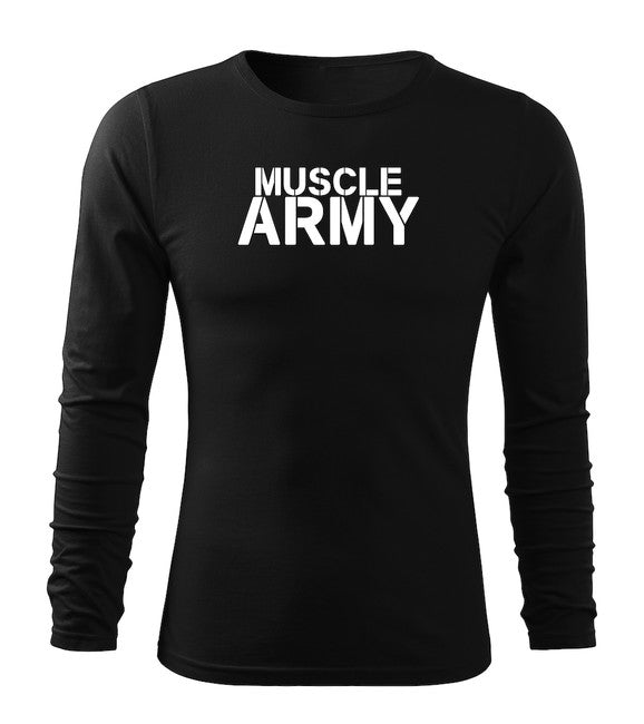 DRAGOWA Fit-T Long Sleeve T-Shirt Muscle Army