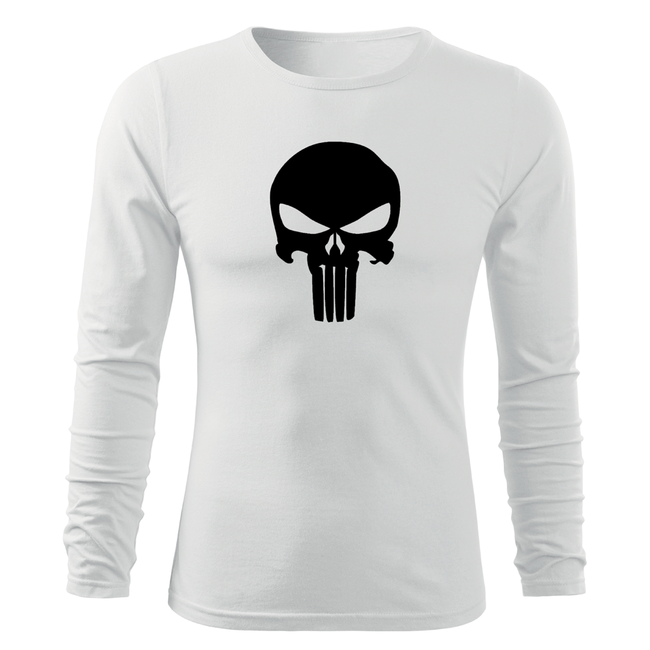 DRAGOWA Fit-T Punisher Long Sleeve T-Shirt 160 g/m², White