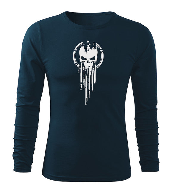DRAGOWA Fit-T Skull Long Sleeve T-Shirt