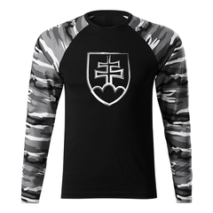 DRAGOWA Fit-T long-sleeve t-shirt Slovak emblem 160 g/m², metro