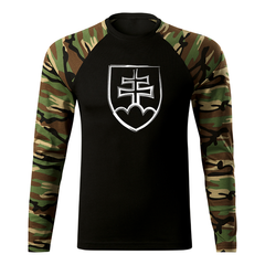 DRAGOWA Fit-T long-sleeve t-shirt Slovak emblem 160 g/m², woodland