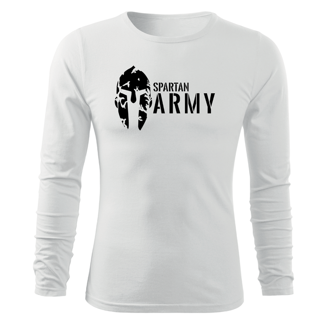 DRAGOWA Fit-T Long Sleeve T-Shirt 160g/m2, Spartan Army White