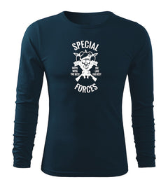 DRAGOWA Fit-T long-sleeve t-shirt special forces 160 g/m², navy blue