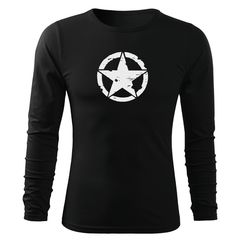 DRAGOWA Fit-T long-sleeve t-shirt star 160 g/m², black