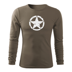DRAGOWA Fit-T long-sleeve t-shirt star 160 g/m², olive