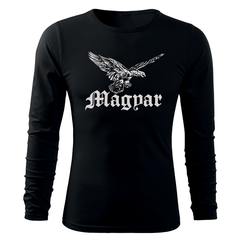DRAGOWA Fit-T long-sleeve t-shirt Turul bird 160 g/m², black