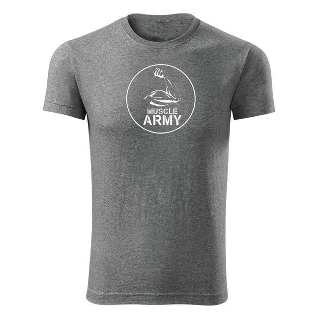 DRAGOWA Fitness T-Shirt Muscle Army Biceps