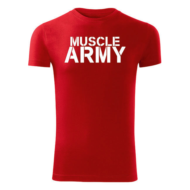 DRAGOWA Fitness T-Shirt Muscle Army