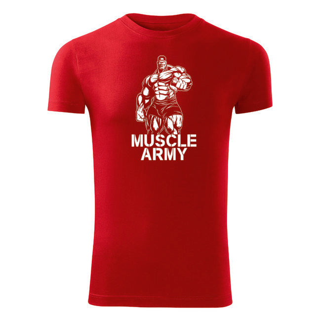 DRAGOWA Muscle Army Man Fitness T-Shirt