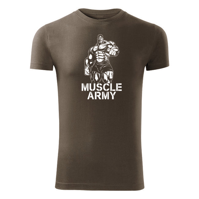 DRAGOWA Fitness T-Shirt Muscle Army Men