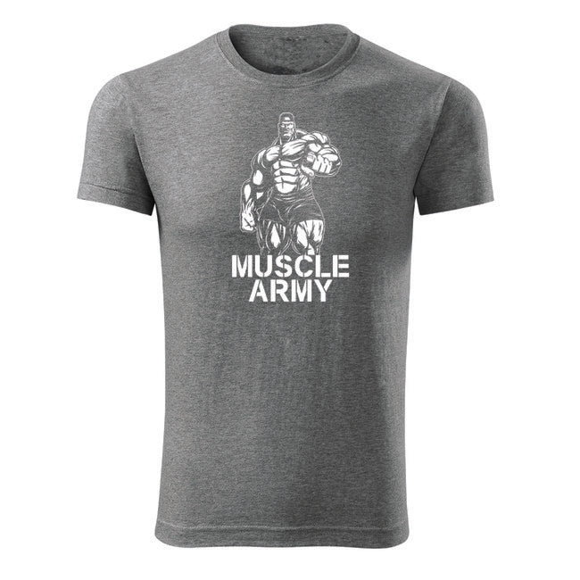 DRAGOWA Muscle Army Men's Fitness T-Shirt